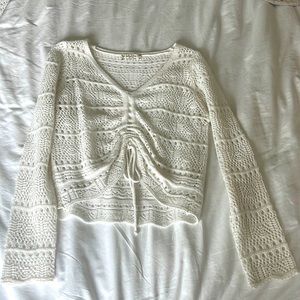 Crochet long sleeve top